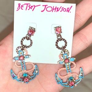 Betsey Johnson Anchor Earrings
